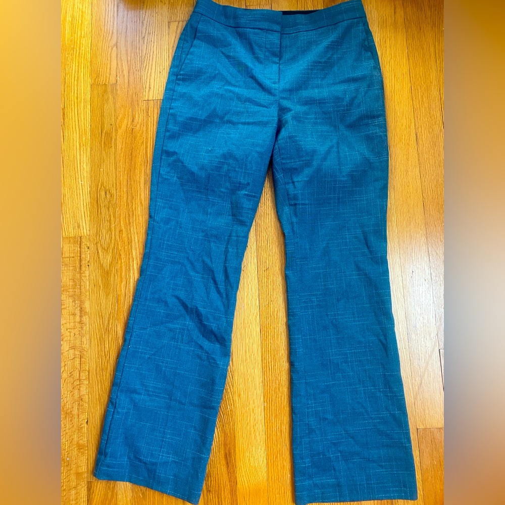 Ann taylor work pants in cross weave pattern